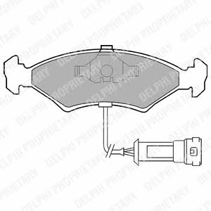 Delphi LP255 Brake Pad Set, disc brake LP255: Buy near me in Poland at 2407.PL - Good price!