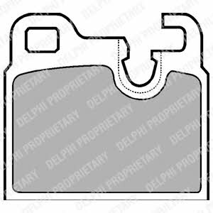 Delphi LP443 Brake Pad Set, disc brake LP443: Buy near me in Poland at 2407.PL - Good price!