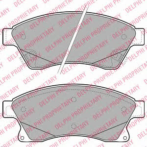 Delphi LP2142 Гальмівні колодки, комплект LP2142: Приваблива ціна - Купити у Польщі на 2407.PL!