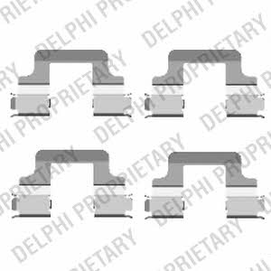 Delphi LX0437 Комплект монтажный тормозных колодок LX0437: Отличная цена - Купить в Польше на 2407.PL!