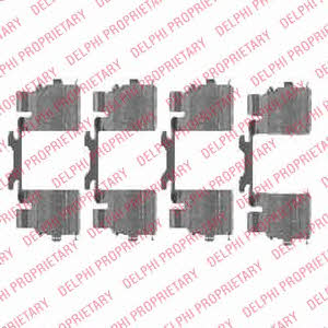 Delphi LX0476 Комплект монтажний гальмівних колодок LX0476: Приваблива ціна - Купити у Польщі на 2407.PL!