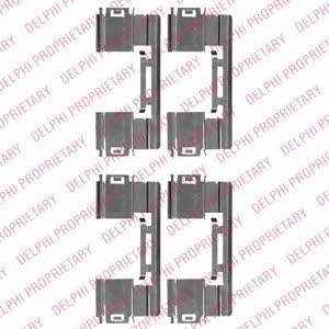 Delphi LX0551 Комплект монтажний гальмівних колодок LX0551: Приваблива ціна - Купити у Польщі на 2407.PL!