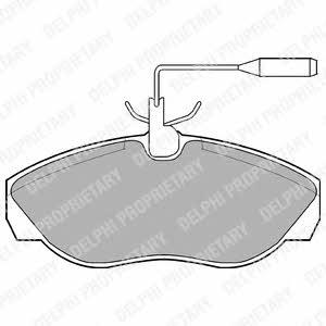 Delphi LP877 Brake Pad Set, disc brake LP877: Buy near me in Poland at 2407.PL - Good price!