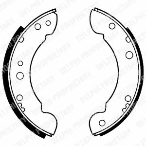 Delphi LS1201 Brake shoe set LS1201: Buy near me in Poland at 2407.PL - Good price!