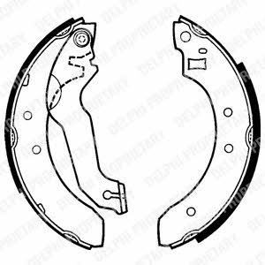 Delphi LS1249 Brake shoe set LS1249: Buy near me in Poland at 2407.PL - Good price!