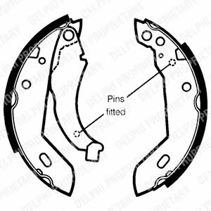 Delphi LS1250 Brake shoe set LS1250: Buy near me at 2407.PL in Poland at an Affordable price!