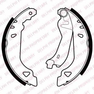 Delphi LS1378 Brake shoe set LS1378: Buy near me in Poland at 2407.PL - Good price!