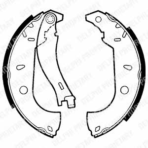 Delphi LS1379 Brake shoe set LS1379: Buy near me in Poland at 2407.PL - Good price!