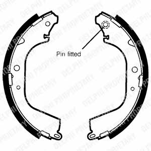 Delphi LS1408 Brake shoe set LS1408: Buy near me at 2407.PL in Poland at an Affordable price!
