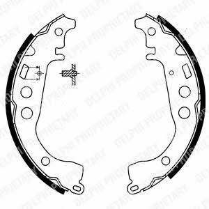 Delphi LS1854 Brake shoe set LS1854: Buy near me at 2407.PL in Poland at an Affordable price!