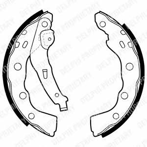 Delphi LS1880 Brake shoe set LS1880: Buy near me at 2407.PL in Poland at an Affordable price!