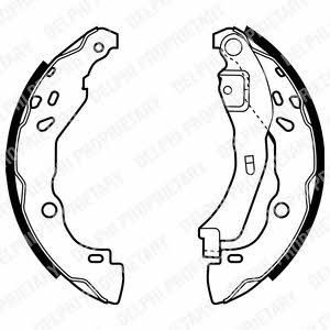 Delphi LS1929 Parking brake shoes LS1929: Buy near me at 2407.PL in Poland at an Affordable price!