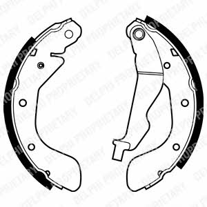 Delphi LS1969 Brake shoe set LS1969: Buy near me at 2407.PL in Poland at an Affordable price!