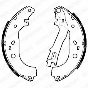 Delphi LS1979 Brake shoe set LS1979: Buy near me at 2407.PL in Poland at an Affordable price!