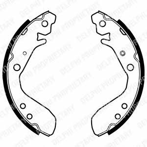 Delphi LS1984 Колодки гальмівні барабанні, комплект LS1984: Приваблива ціна - Купити у Польщі на 2407.PL!