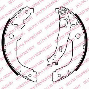 Delphi LS2000 Brake shoe set LS2000: Buy near me at 2407.PL in Poland at an Affordable price!