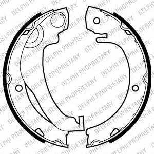 Delphi LS2020 Parking brake shoes LS2020: Buy near me in Poland at 2407.PL - Good price!