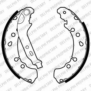 Delphi LS2021 Brake shoe set LS2021: Buy near me in Poland at 2407.PL - Good price!