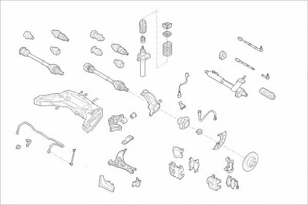  SKOD-15107-F Wheel suspension SKOD15107F: Buy near me in Poland at 2407.PL - Good price!