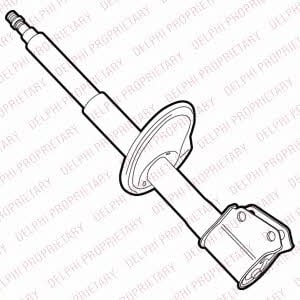 Delphi D2255784 Front oil shock absorber D2255784: Buy near me in Poland at 2407.PL - Good price!