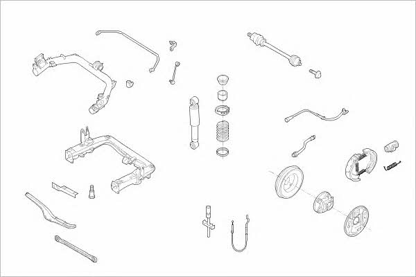  SMAR-17199-R Wheel suspension SMAR17199R: Buy near me in Poland at 2407.PL - Good price!