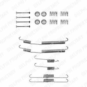 Delphi LY1228 Комплект монтажный тормозных колодок LY1228: Отличная цена - Купить в Польше на 2407.PL!