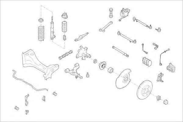 Delphi MERC-00310-F Wheel suspension MERC00310F: Buy near me at 2407.PL in Poland at an Affordable price!