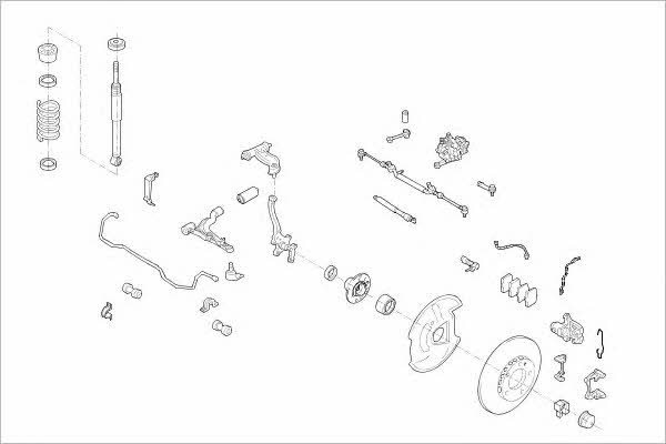  MERC-00968-F Wheel suspension MERC00968F: Buy near me in Poland at 2407.PL - Good price!