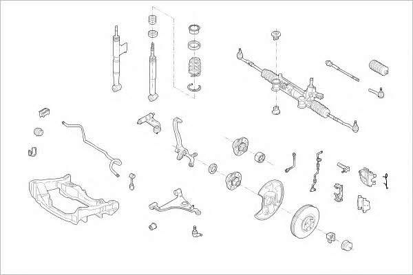  MERC-04691-F Wheel suspension MERC04691F: Buy near me in Poland at 2407.PL - Good price!