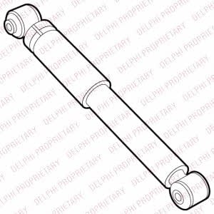 Delphi DG4316 Rear oil and gas suspension shock absorber DG4316: Buy near me in Poland at 2407.PL - Good price!