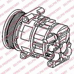 Delphi TSP0155951 Compressor, air conditioning TSP0155951: Buy near me in Poland at 2407.PL - Good price!