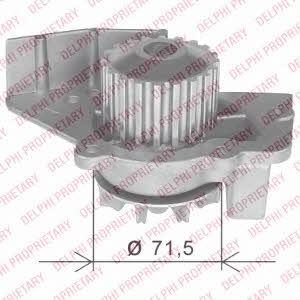 Delphi WP2395 Water pump WP2395: Buy near me in Poland at 2407.PL - Good price!