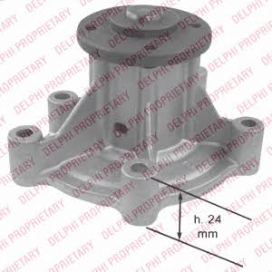 Delphi WP2480 Water pump WP2480: Buy near me in Poland at 2407.PL - Good price!
