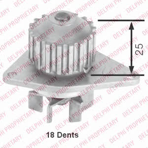 Delphi WP2520 Water pump WP2520: Buy near me in Poland at 2407.PL - Good price!