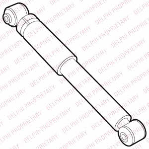 Delphi DG9128 Rear oil and gas suspension shock absorber DG9128: Buy near me in Poland at 2407.PL - Good price!