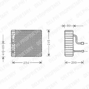 Delphi TSP0525126 Air conditioner evaporator TSP0525126: Buy near me in Poland at 2407.PL - Good price!