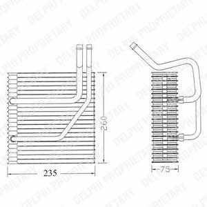 Delphi TSP0525161 Air conditioner evaporator TSP0525161: Buy near me at 2407.PL in Poland at an Affordable price!
