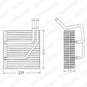 Delphi TSP0525161 Air conditioner evaporator TSP0525161: Buy near me in Poland at 2407.PL - Good price!