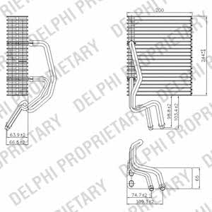 Delphi TSP0525177 Air conditioner evaporator TSP0525177: Buy near me in Poland at 2407.PL - Good price!