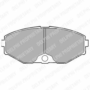 Delphi LP1058 Тормозные колодки дисковые, комплект LP1058: Отличная цена - Купить в Польше на 2407.PL!