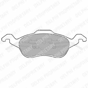 Delphi Brake Pad Set, disc brake – price 79 PLN