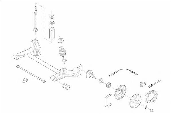  OPEL-00546-R Wheel suspension OPEL00546R: Buy near me in Poland at 2407.PL - Good price!