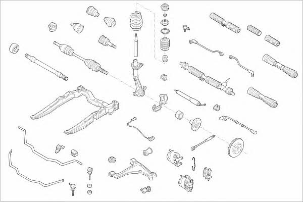  OPEL-00999-F Підвіска колеса OPEL00999F: Приваблива ціна - Купити у Польщі на 2407.PL!