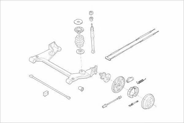  OPEL-01805-R Wheel suspension OPEL01805R: Buy near me in Poland at 2407.PL - Good price!