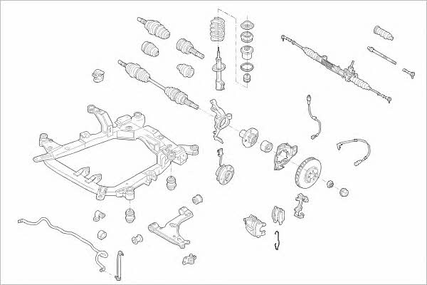  OPEL-12319-F Підвіска колеса OPEL12319F: Приваблива ціна - Купити у Польщі на 2407.PL!