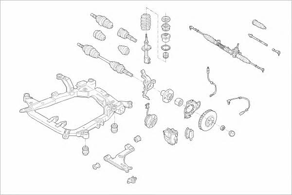 Delphi OPEL-15343-F Підвіска колеса OPEL15343F: Купити у Польщі - Добра ціна на 2407.PL!