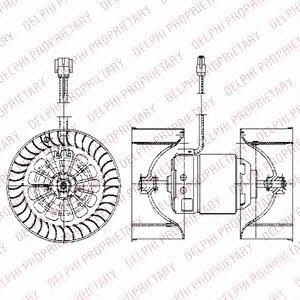 Delphi TSP0545025 Fan assy - heater motor TSP0545025: Buy near me at 2407.PL in Poland at an Affordable price!