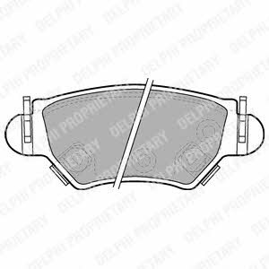 Delphi LP1553 Brake Pad Set, disc brake LP1553: Buy near me at 2407.PL in Poland at an Affordable price!