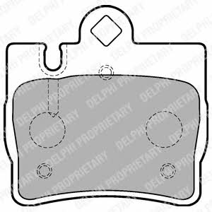 Delphi LP1697 Brake Pad Set, disc brake LP1697: Buy near me at 2407.PL in Poland at an Affordable price!