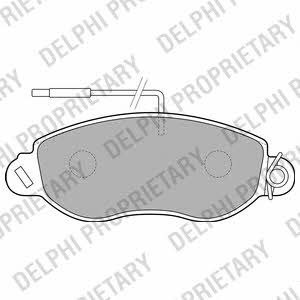Delphi LP1848 Brake Pad Set, disc brake LP1848: Buy near me in Poland at 2407.PL - Good price!
